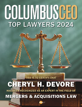 CEO magazine cover lawyer of the year Cheryl DeVore